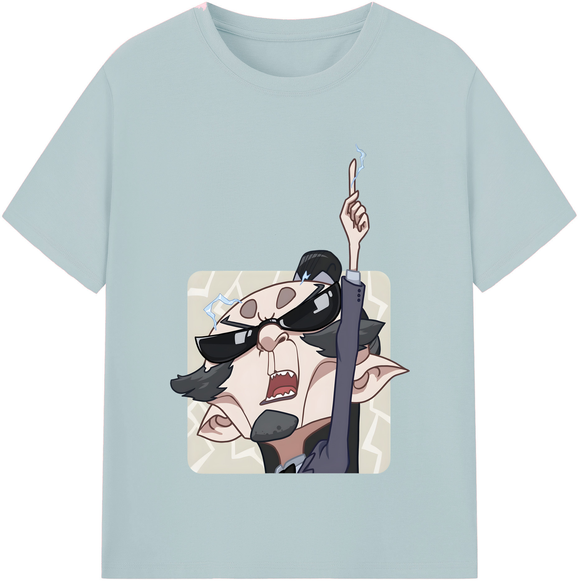 （画像用） Ne Zha 2 ナタ 魔童の大暴れ 綿100％半袖Tシャツ（フロントプリント）